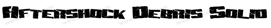 Aftershock Debris Solid Italic字体转换